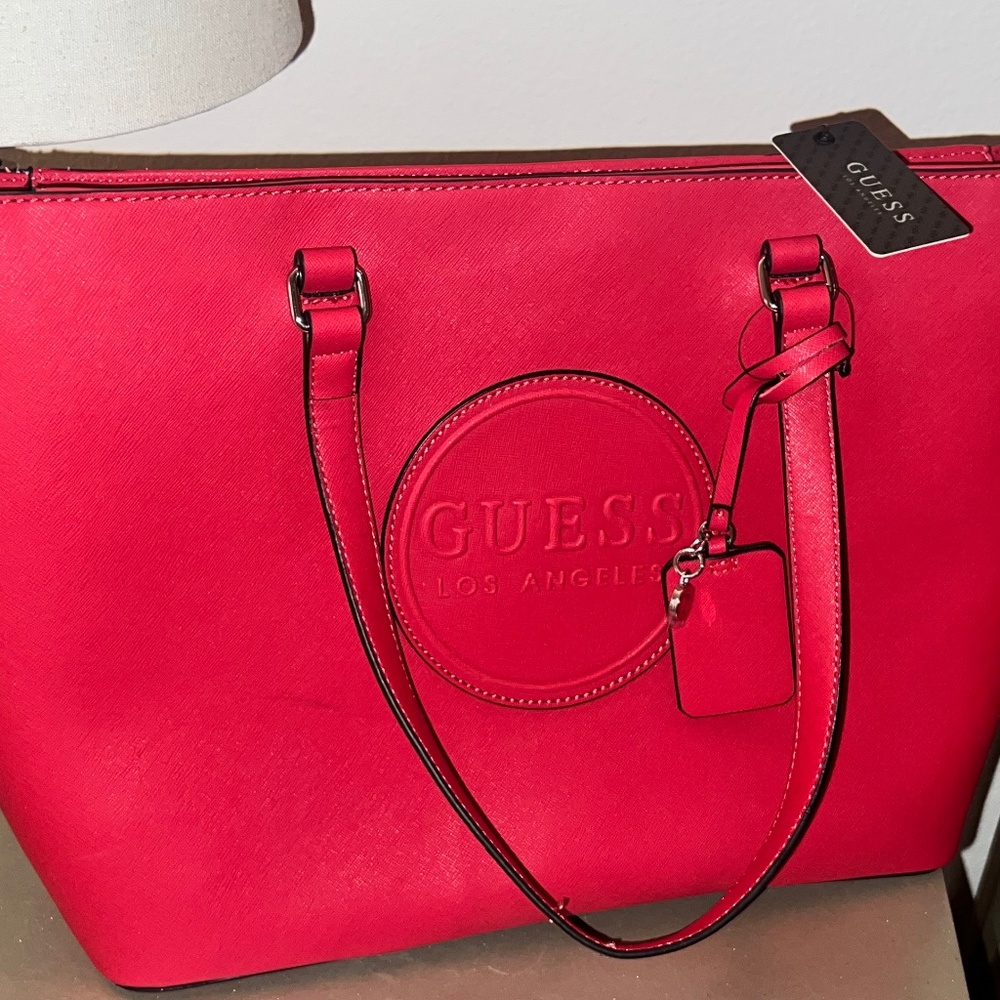 BRAND NEW RED GUESS PURSE